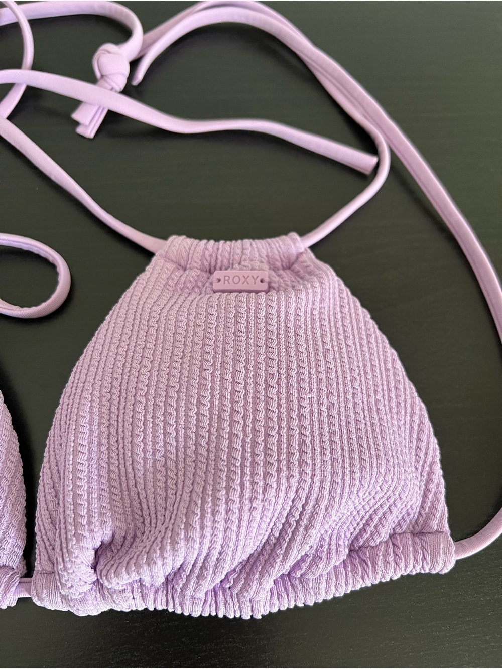 2/$32 Roxy Lilac Textured Bikini Set | Size Small - Picture 4 of 16